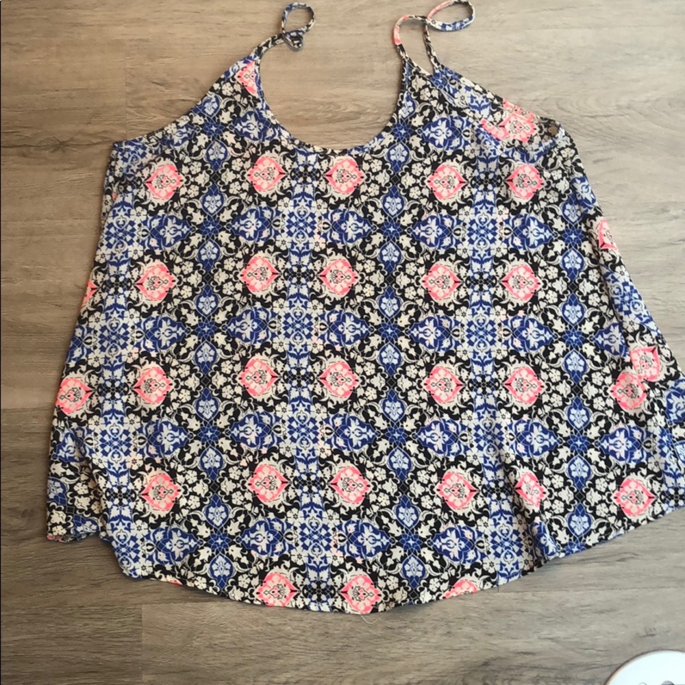 Black/pink/blue tank top from Lush - Picture 5 of 5